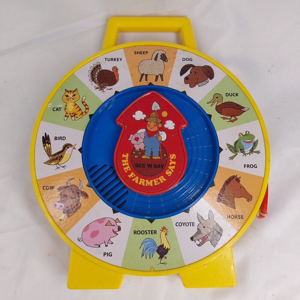 Mattel See N Say The Farmer Says Pull String Animal Sounds Toy 2013 Item 2070